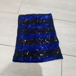 Sequin Strapless Top